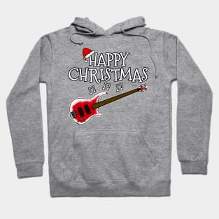 Christmas Bass Guitar Teacher Bassist Xmas 2022 Hoodie